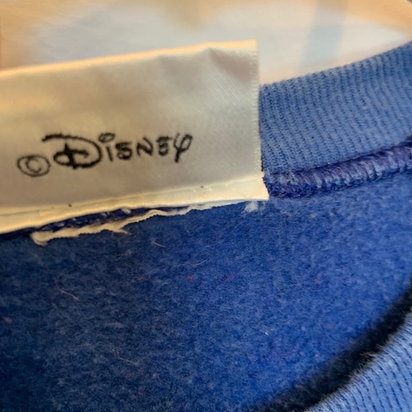 Vintage Walt Disney World Kid's 2000 Character Number Sweater Blue Size XL - Picture 9 of 13